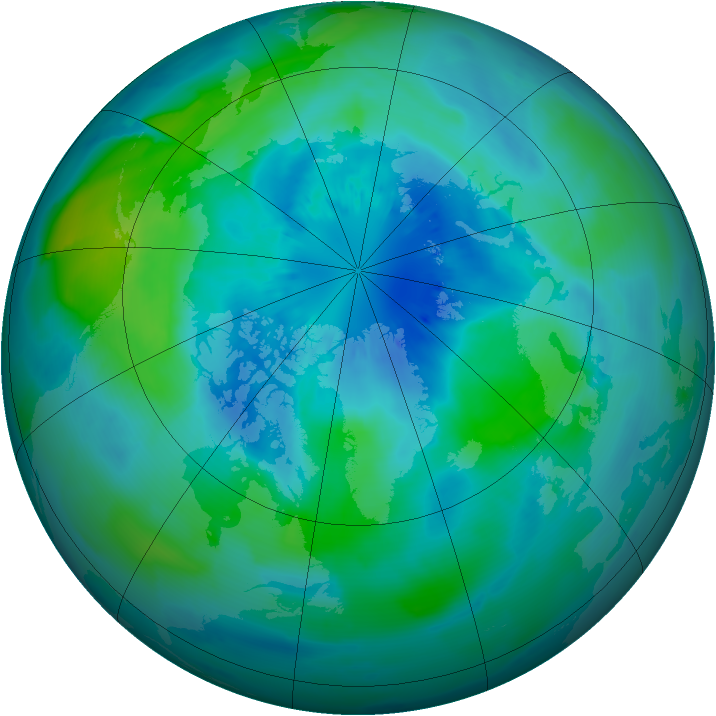 Arctic ozone map for 22 September 2011